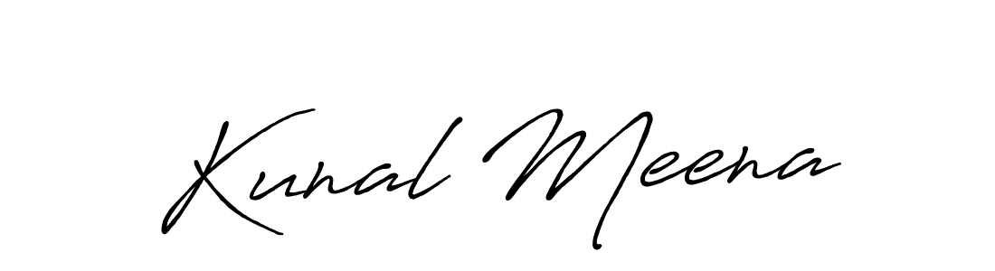 Design your own signature with our free online signature maker. With this signature software, you can create a handwritten (Antro_Vectra_Bolder) signature for name Kunal Meena. Kunal Meena signature style 7 images and pictures png