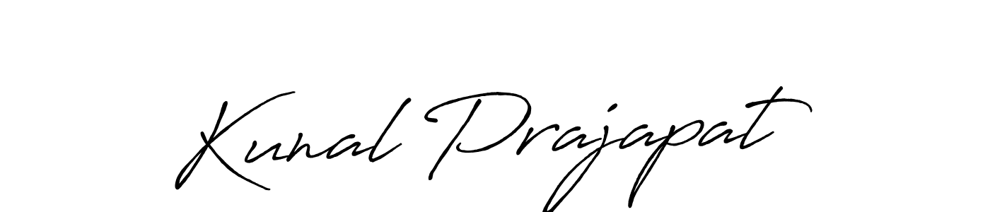 Design your own signature with our free online signature maker. With this signature software, you can create a handwritten (Antro_Vectra_Bolder) signature for name Kunal Prajapat. Kunal Prajapat signature style 7 images and pictures png
