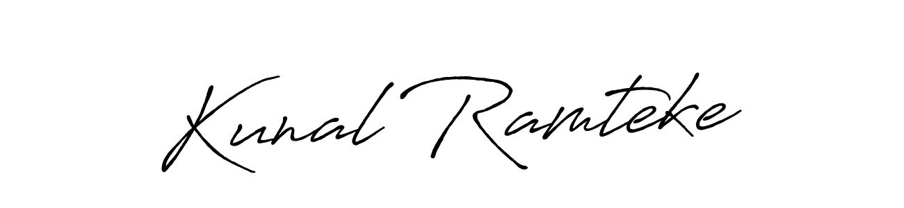 You can use this online signature creator to create a handwritten signature for the name Kunal Ramteke. This is the best online autograph maker. Kunal Ramteke signature style 7 images and pictures png