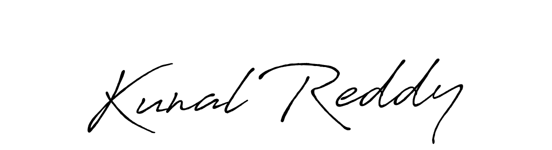 Kunal Reddy stylish signature style. Best Handwritten Sign (Antro_Vectra_Bolder) for my name. Handwritten Signature Collection Ideas for my name Kunal Reddy. Kunal Reddy signature style 7 images and pictures png