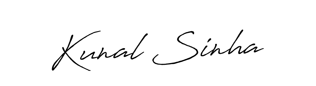 You should practise on your own different ways (Antro_Vectra_Bolder) to write your name (Kunal Sinha) in signature. don't let someone else do it for you. Kunal Sinha signature style 7 images and pictures png