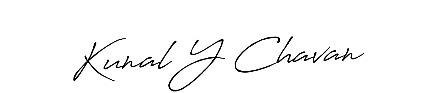 Make a beautiful signature design for name Kunal Y Chavan. Use this online signature maker to create a handwritten signature for free. Kunal Y Chavan signature style 7 images and pictures png
