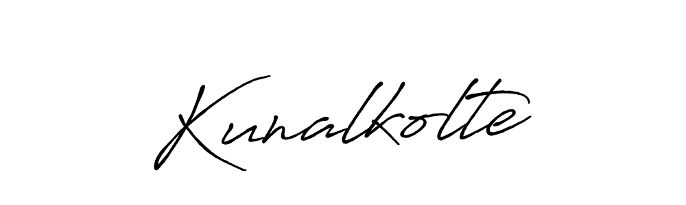 Kunalkolte stylish signature style. Best Handwritten Sign (Antro_Vectra_Bolder) for my name. Handwritten Signature Collection Ideas for my name Kunalkolte. Kunalkolte signature style 7 images and pictures png