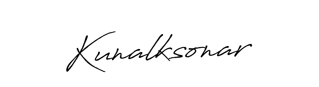 Kunalksonar stylish signature style. Best Handwritten Sign (Antro_Vectra_Bolder) for my name. Handwritten Signature Collection Ideas for my name Kunalksonar. Kunalksonar signature style 7 images and pictures png