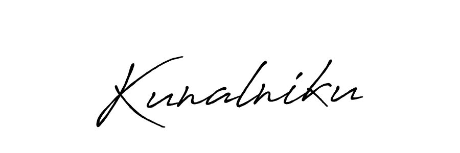 You should practise on your own different ways (Antro_Vectra_Bolder) to write your name (Kunalniku) in signature. don't let someone else do it for you. Kunalniku signature style 7 images and pictures png