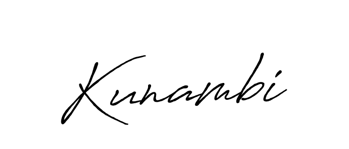 You should practise on your own different ways (Antro_Vectra_Bolder) to write your name (Kunambi) in signature. don't let someone else do it for you. Kunambi signature style 7 images and pictures png