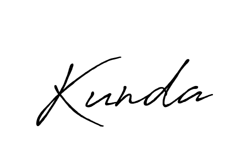 Also we have Kunda name is the best signature style. Create professional handwritten signature collection using Antro_Vectra_Bolder autograph style. Kunda signature style 7 images and pictures png