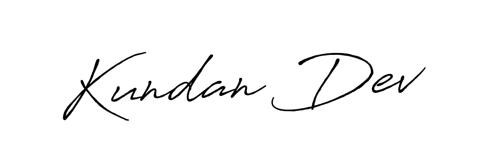 Also we have Kundan Dev name is the best signature style. Create professional handwritten signature collection using Antro_Vectra_Bolder autograph style. Kundan Dev signature style 7 images and pictures png
