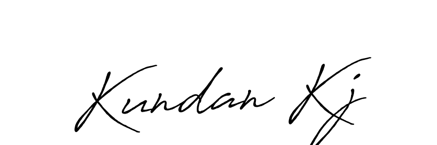 Kundan Kj stylish signature style. Best Handwritten Sign (Antro_Vectra_Bolder) for my name. Handwritten Signature Collection Ideas for my name Kundan Kj. Kundan Kj signature style 7 images and pictures png