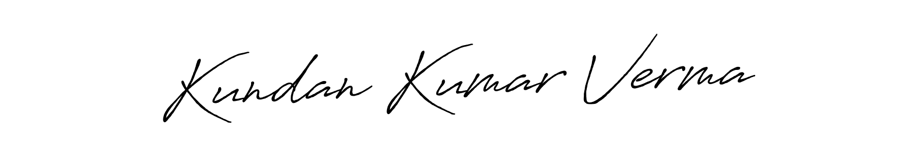 Make a short Kundan Kumar Verma signature style. Manage your documents anywhere anytime using Antro_Vectra_Bolder. Create and add eSignatures, submit forms, share and send files easily. Kundan Kumar Verma signature style 7 images and pictures png
