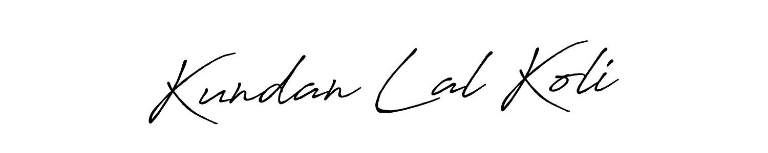 Antro_Vectra_Bolder is a professional signature style that is perfect for those who want to add a touch of class to their signature. It is also a great choice for those who want to make their signature more unique. Get Kundan Lal Koli name to fancy signature for free. Kundan Lal Koli signature style 7 images and pictures png