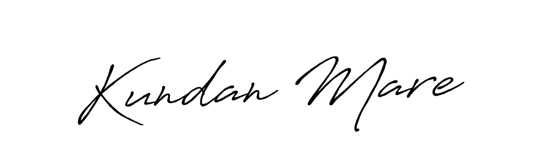 How to make Kundan Mare name signature. Use Antro_Vectra_Bolder style for creating short signs online. This is the latest handwritten sign. Kundan Mare signature style 7 images and pictures png