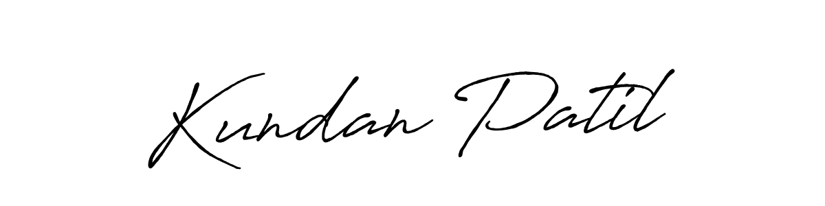Kundan Patil stylish signature style. Best Handwritten Sign (Antro_Vectra_Bolder) for my name. Handwritten Signature Collection Ideas for my name Kundan Patil. Kundan Patil signature style 7 images and pictures png