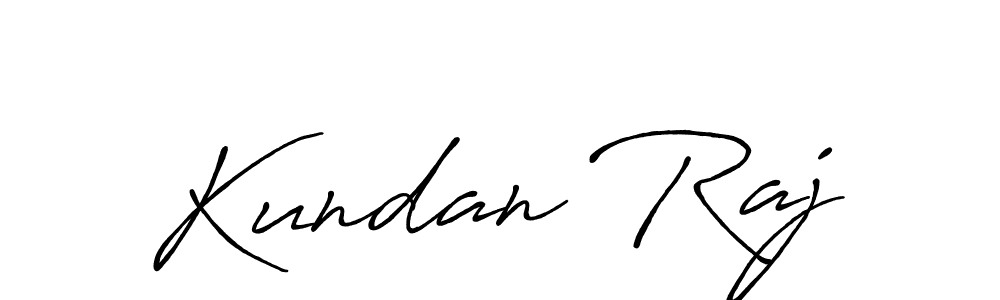 Create a beautiful signature design for name Kundan Raj. With this signature (Antro_Vectra_Bolder) fonts, you can make a handwritten signature for free. Kundan Raj signature style 7 images and pictures png