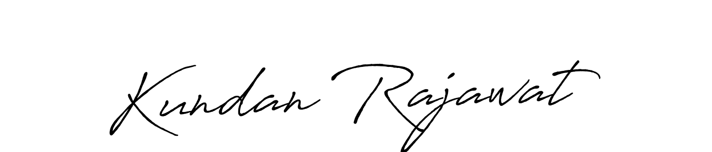 Kundan Rajawat stylish signature style. Best Handwritten Sign (Antro_Vectra_Bolder) for my name. Handwritten Signature Collection Ideas for my name Kundan Rajawat. Kundan Rajawat signature style 7 images and pictures png