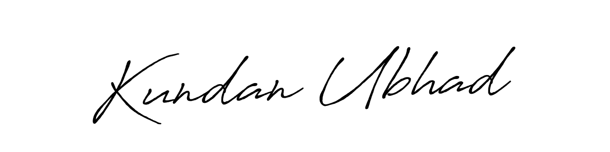 Also we have Kundan Ubhad name is the best signature style. Create professional handwritten signature collection using Antro_Vectra_Bolder autograph style. Kundan Ubhad signature style 7 images and pictures png
