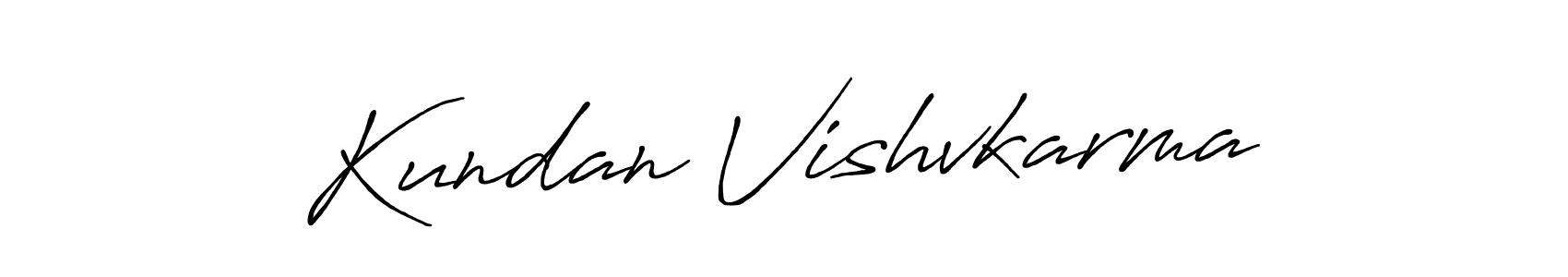 How to make Kundan Vishvkarma signature? Antro_Vectra_Bolder is a professional autograph style. Create handwritten signature for Kundan Vishvkarma name. Kundan Vishvkarma signature style 7 images and pictures png