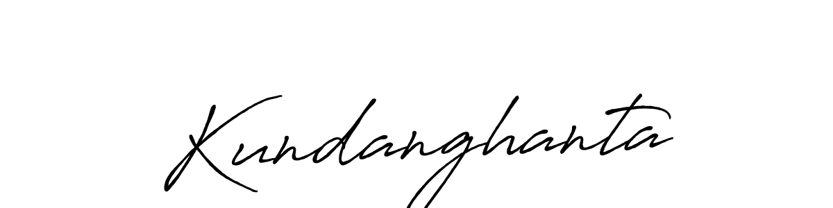 Make a beautiful signature design for name Kundanghanta. With this signature (Antro_Vectra_Bolder) style, you can create a handwritten signature for free. Kundanghanta signature style 7 images and pictures png