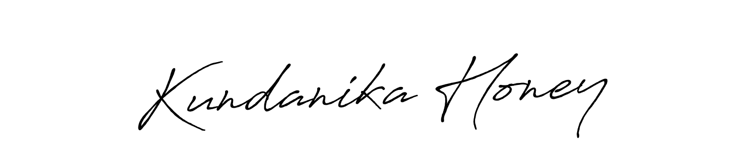 Use a signature maker to create a handwritten signature online. With this signature software, you can design (Antro_Vectra_Bolder) your own signature for name Kundanika Honey. Kundanika Honey signature style 7 images and pictures png
