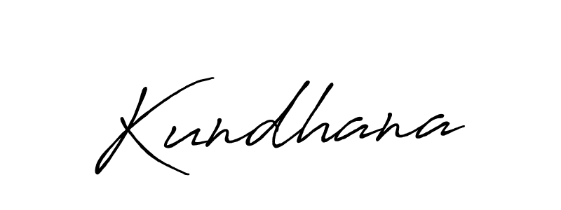 Use a signature maker to create a handwritten signature online. With this signature software, you can design (Antro_Vectra_Bolder) your own signature for name Kundhana. Kundhana signature style 7 images and pictures png