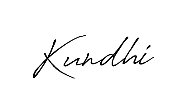 Design your own signature with our free online signature maker. With this signature software, you can create a handwritten (Antro_Vectra_Bolder) signature for name Kundhi. Kundhi signature style 7 images and pictures png