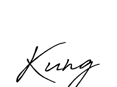 Use a signature maker to create a handwritten signature online. With this signature software, you can design (Antro_Vectra_Bolder) your own signature for name Kung. Kung signature style 7 images and pictures png