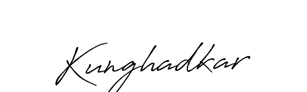 You should practise on your own different ways (Antro_Vectra_Bolder) to write your name (Kunghadkar) in signature. don't let someone else do it for you. Kunghadkar signature style 7 images and pictures png