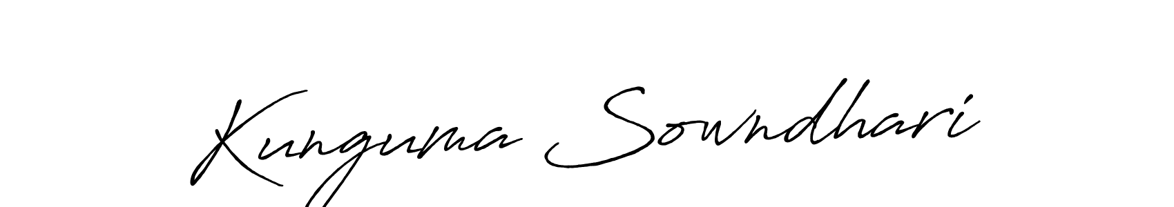 How to make Kunguma Sowndhari signature? Antro_Vectra_Bolder is a professional autograph style. Create handwritten signature for Kunguma Sowndhari name. Kunguma Sowndhari signature style 7 images and pictures png
