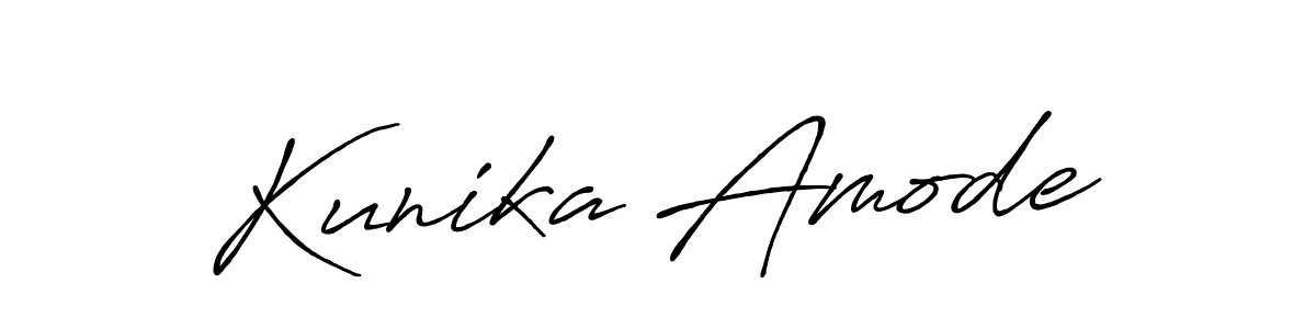 Kunika Amode stylish signature style. Best Handwritten Sign (Antro_Vectra_Bolder) for my name. Handwritten Signature Collection Ideas for my name Kunika Amode. Kunika Amode signature style 7 images and pictures png