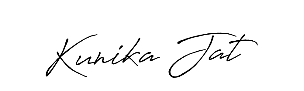 Here are the top 10 professional signature styles for the name Kunika Jat. These are the best autograph styles you can use for your name. Kunika Jat signature style 7 images and pictures png