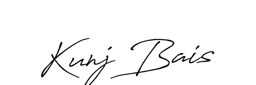 How to Draw Kunj Bais signature style? Antro_Vectra_Bolder is a latest design signature styles for name Kunj Bais. Kunj Bais signature style 7 images and pictures png