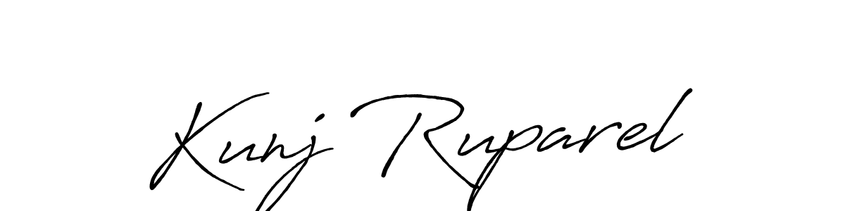 Make a beautiful signature design for name Kunj Ruparel. Use this online signature maker to create a handwritten signature for free. Kunj Ruparel signature style 7 images and pictures png