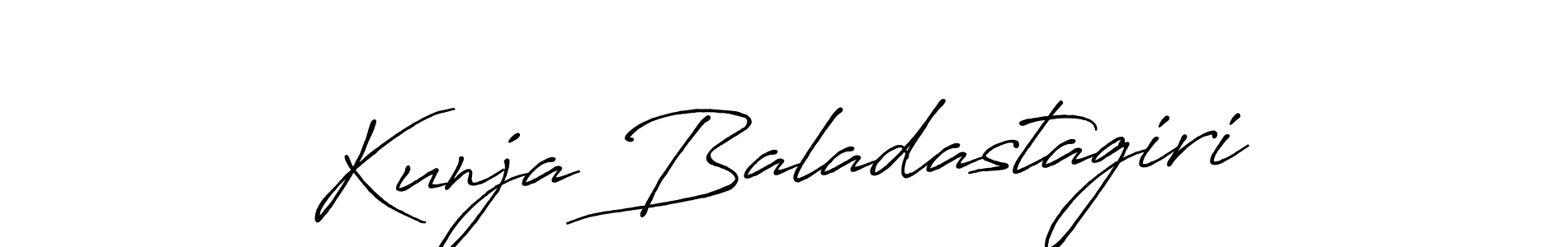The best way (Antro_Vectra_Bolder) to make a short signature is to pick only two or three words in your name. The name Kunja Baladastagiri include a total of six letters. For converting this name. Kunja Baladastagiri signature style 7 images and pictures png