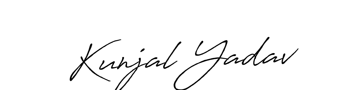 You can use this online signature creator to create a handwritten signature for the name Kunjal Yadav. This is the best online autograph maker. Kunjal Yadav signature style 7 images and pictures png