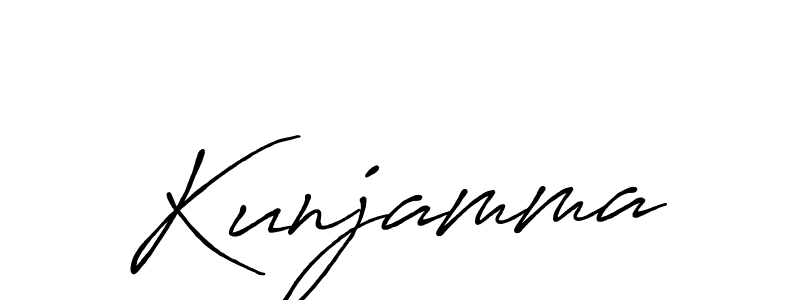 if you are searching for the best signature style for your name Kunjamma. so please give up your signature search. here we have designed multiple signature styles  using Antro_Vectra_Bolder. Kunjamma signature style 7 images and pictures png