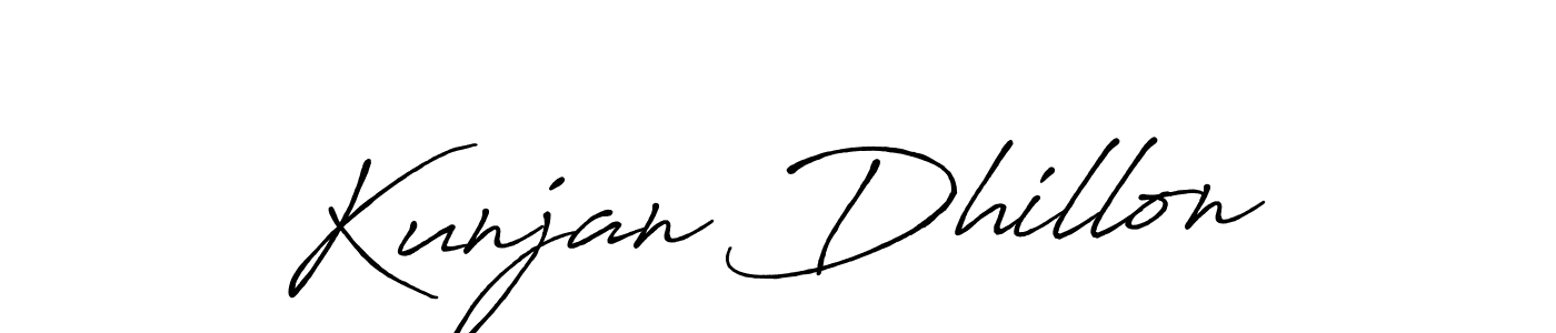 if you are searching for the best signature style for your name Kunjan Dhillon. so please give up your signature search. here we have designed multiple signature styles  using Antro_Vectra_Bolder. Kunjan Dhillon signature style 7 images and pictures png