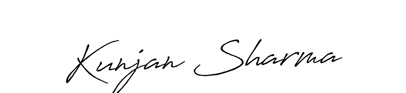 It looks lik you need a new signature style for name Kunjan Sharma. Design unique handwritten (Antro_Vectra_Bolder) signature with our free signature maker in just a few clicks. Kunjan Sharma signature style 7 images and pictures png