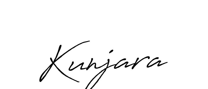 Use a signature maker to create a handwritten signature online. With this signature software, you can design (Antro_Vectra_Bolder) your own signature for name Kunjara. Kunjara signature style 7 images and pictures png