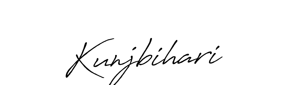 Also we have Kunjbihari name is the best signature style. Create professional handwritten signature collection using Antro_Vectra_Bolder autograph style. Kunjbihari signature style 7 images and pictures png