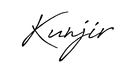 Generate high-definition signature styles for Kunjir. The Antro_Vectra_Bolder typeface ensures crisp legibility and sophisticated design. Kunjir signature style 7 images and pictures png