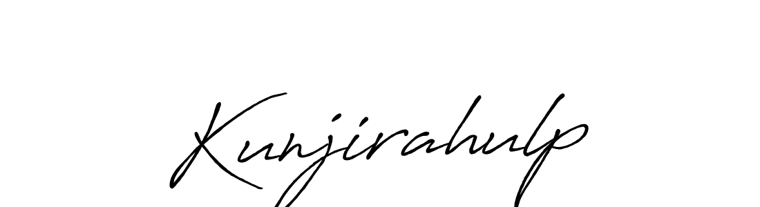 Also we have Kunjirahulp name is the best signature style. Create professional handwritten signature collection using Antro_Vectra_Bolder autograph style. Kunjirahulp signature style 7 images and pictures png