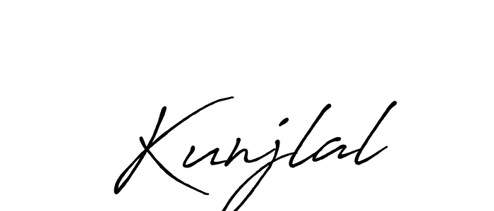 How to Draw Kunjlal signature style? Antro_Vectra_Bolder is a latest design signature styles for name Kunjlal. Kunjlal signature style 7 images and pictures png
