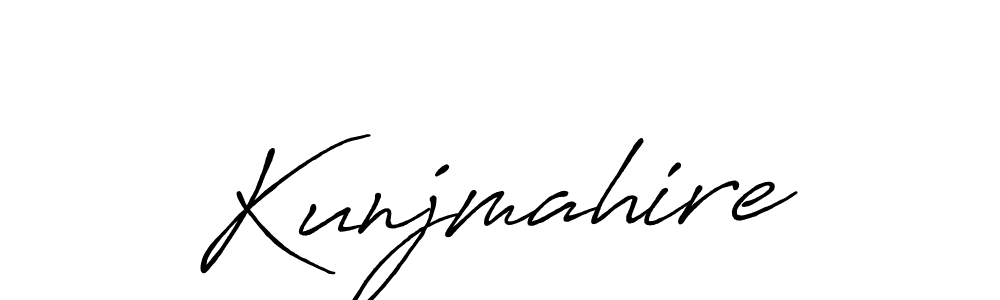 Antro_Vectra_Bolder is a professional signature style that is perfect for those who want to add a touch of class to their signature. It is also a great choice for those who want to make their signature more unique. Get Kunjmahire name to fancy signature for free. Kunjmahire signature style 7 images and pictures png