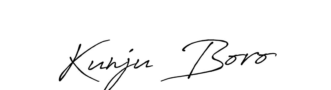 Antro_Vectra_Bolder is a professional signature style that is perfect for those who want to add a touch of class to their signature. It is also a great choice for those who want to make their signature more unique. Get Kunju  Boro name to fancy signature for free. Kunju  Boro signature style 7 images and pictures png