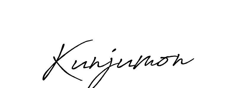 Best and Professional Signature Style for Kunjumon. Antro_Vectra_Bolder Best Signature Style Collection. Kunjumon signature style 7 images and pictures png