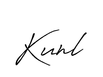 Once you've used our free online signature maker to create your best signature Antro_Vectra_Bolder style, it's time to enjoy all of the benefits that Kunl name signing documents. Kunl signature style 7 images and pictures png