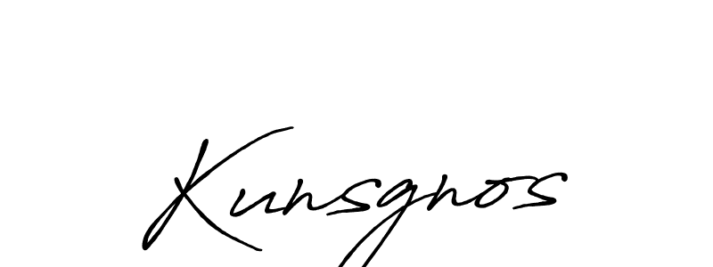 Also we have Kunsgnos name is the best signature style. Create professional handwritten signature collection using Antro_Vectra_Bolder autograph style. Kunsgnos signature style 7 images and pictures png