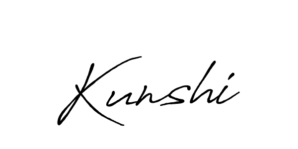 Also we have Kunshi name is the best signature style. Create professional handwritten signature collection using Antro_Vectra_Bolder autograph style. Kunshi signature style 7 images and pictures png