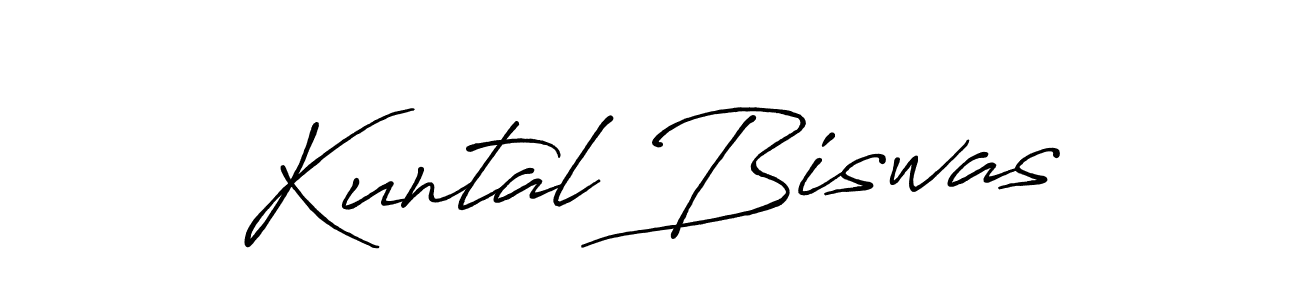 How to make Kuntal Biswas signature? Antro_Vectra_Bolder is a professional autograph style. Create handwritten signature for Kuntal Biswas name. Kuntal Biswas signature style 7 images and pictures png