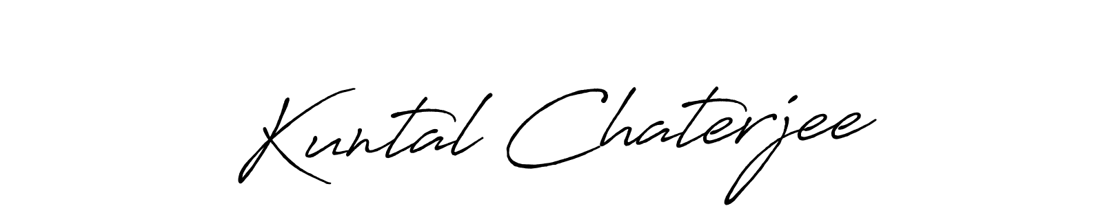 Kuntal Chaterjee stylish signature style. Best Handwritten Sign (Antro_Vectra_Bolder) for my name. Handwritten Signature Collection Ideas for my name Kuntal Chaterjee. Kuntal Chaterjee signature style 7 images and pictures png
